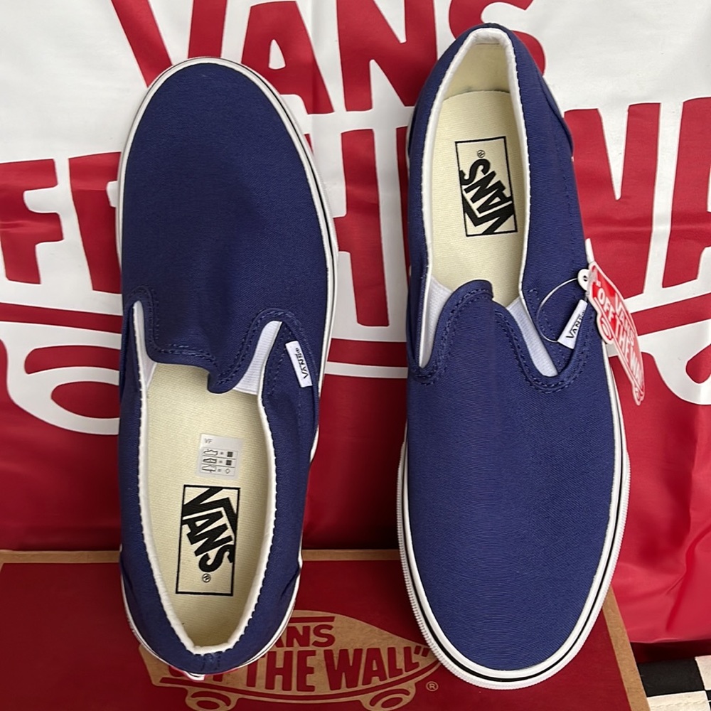 Vans Classic Slip On Twilight Blue/True White Men’s sneakers - Picture 13 of 16